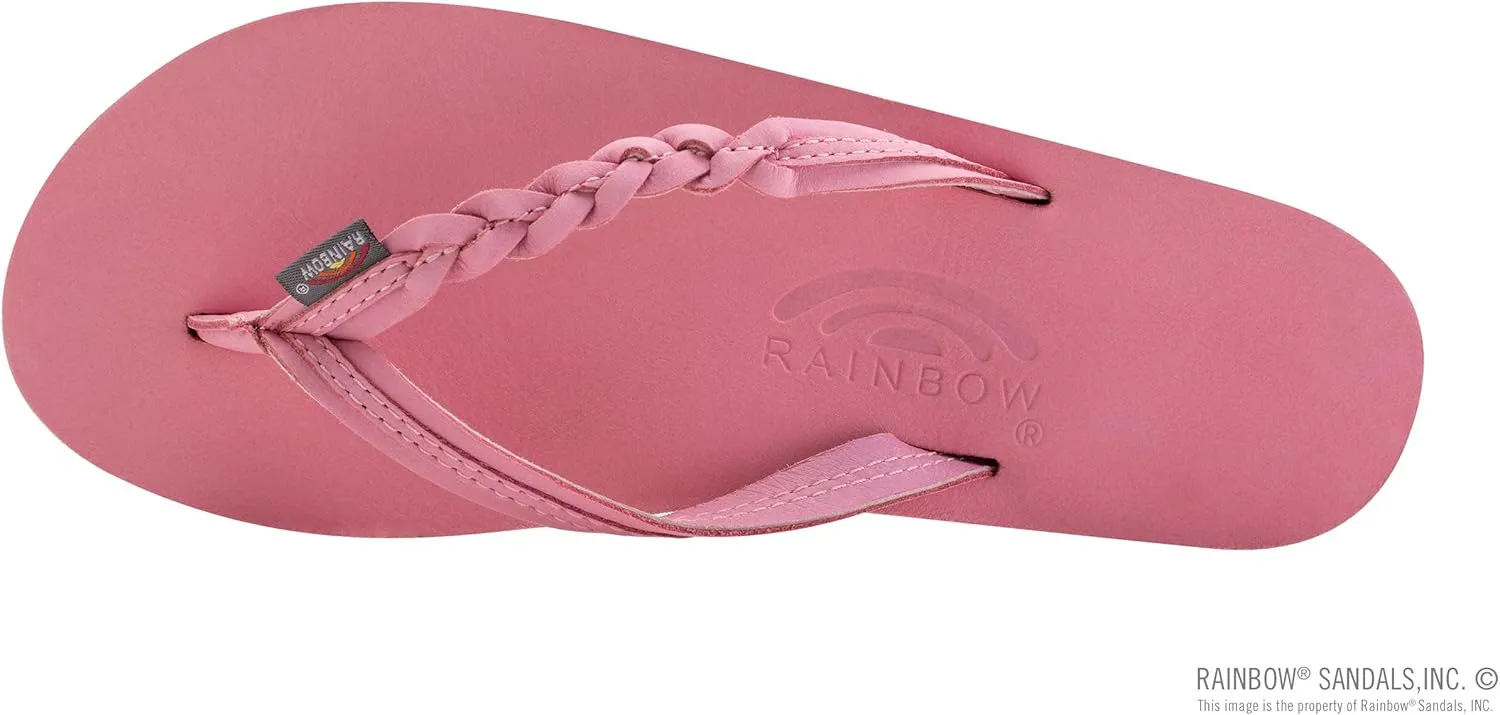 Rainbow Sandals Women’s Flirty Braidy Premier Leather w/Single Braided Strap