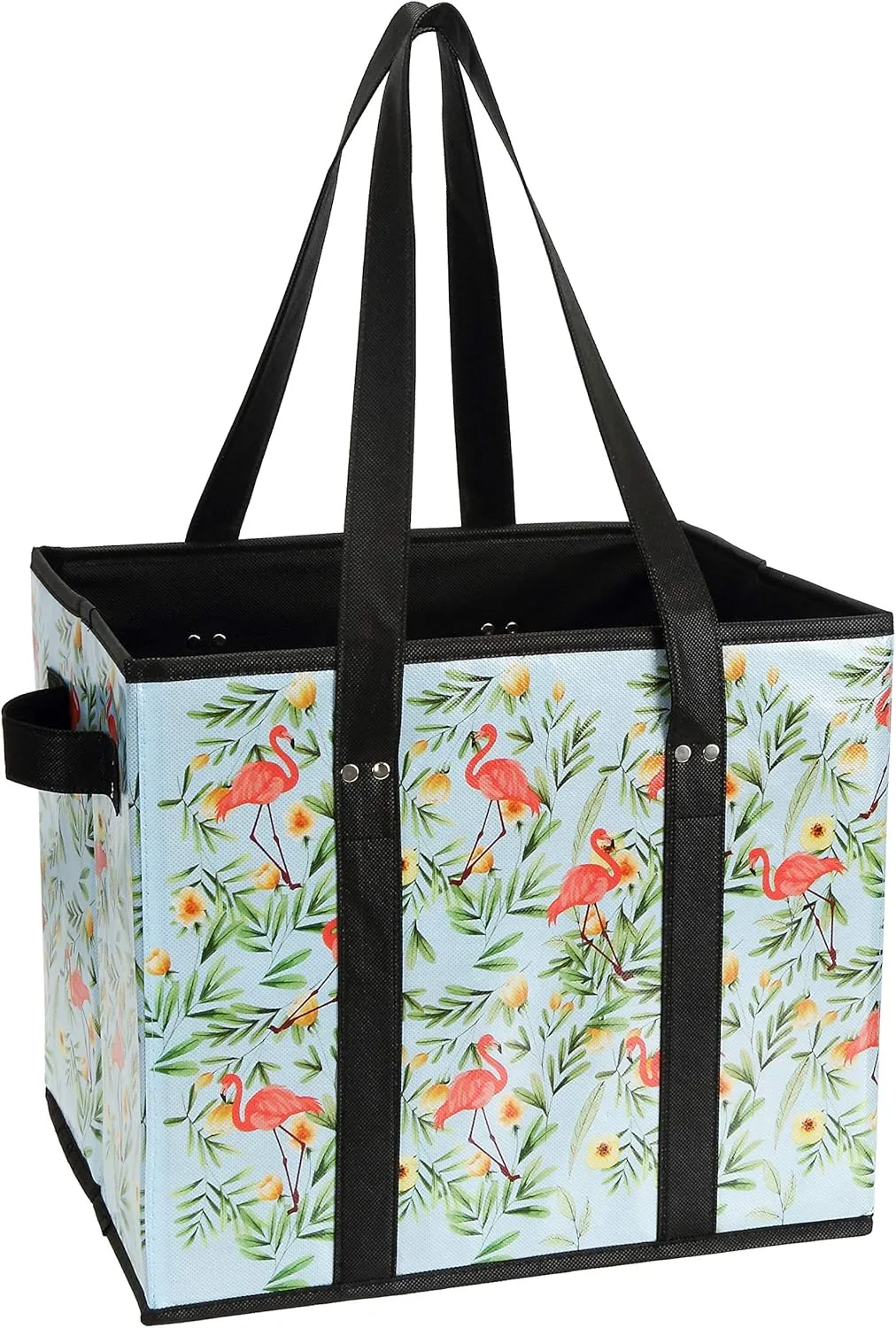 Reusable Grocery Bags Set Durable Heavy Duty Tote Bag Collapsible Grocery Shopping Box Bag with Reinforced Bottom