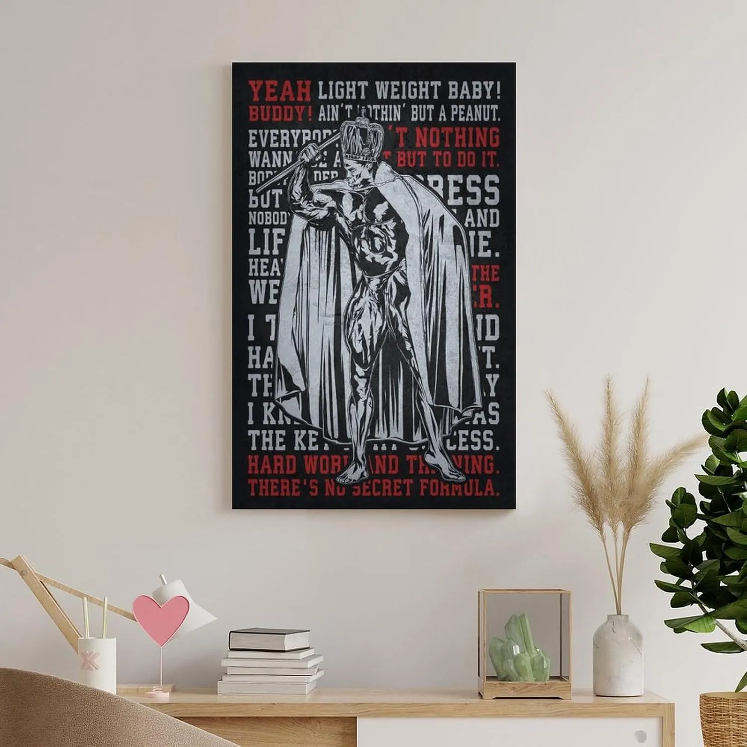 Ronnie Mr. Olympia Motivational Bodybuilding Men Girl Fitness Workout Quotes Motivational Inspirational Muscle Gym Posters - Wall Art Print For Home Office Unframe 16x24inch(40x60cm)