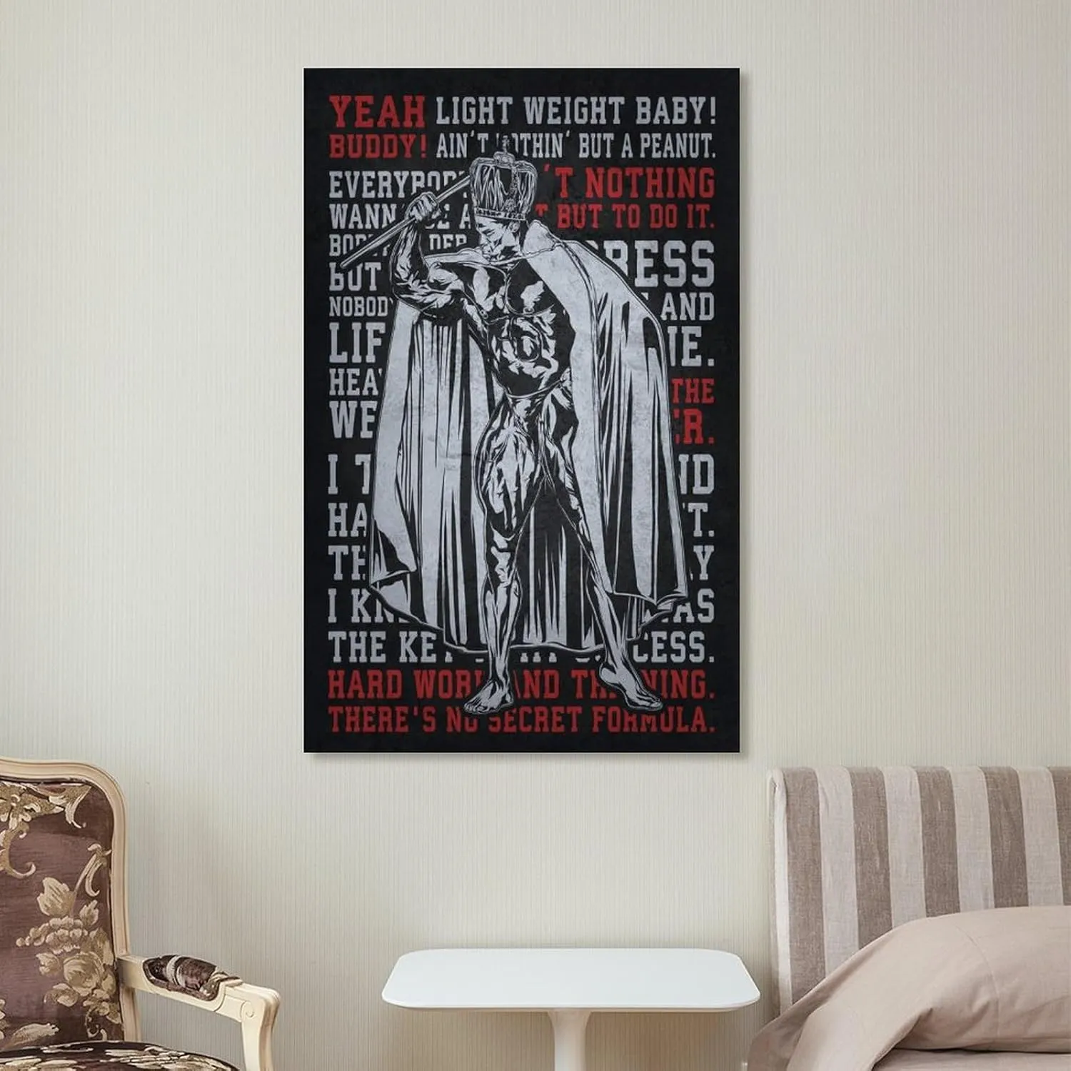 Ronnie Mr. Olympia Motivational Bodybuilding Men Girl Fitness Workout Quotes Motivational Inspirational Muscle Gym Posters - Wall Art Print For Home Office Unframe 16x24inch(40x60cm)