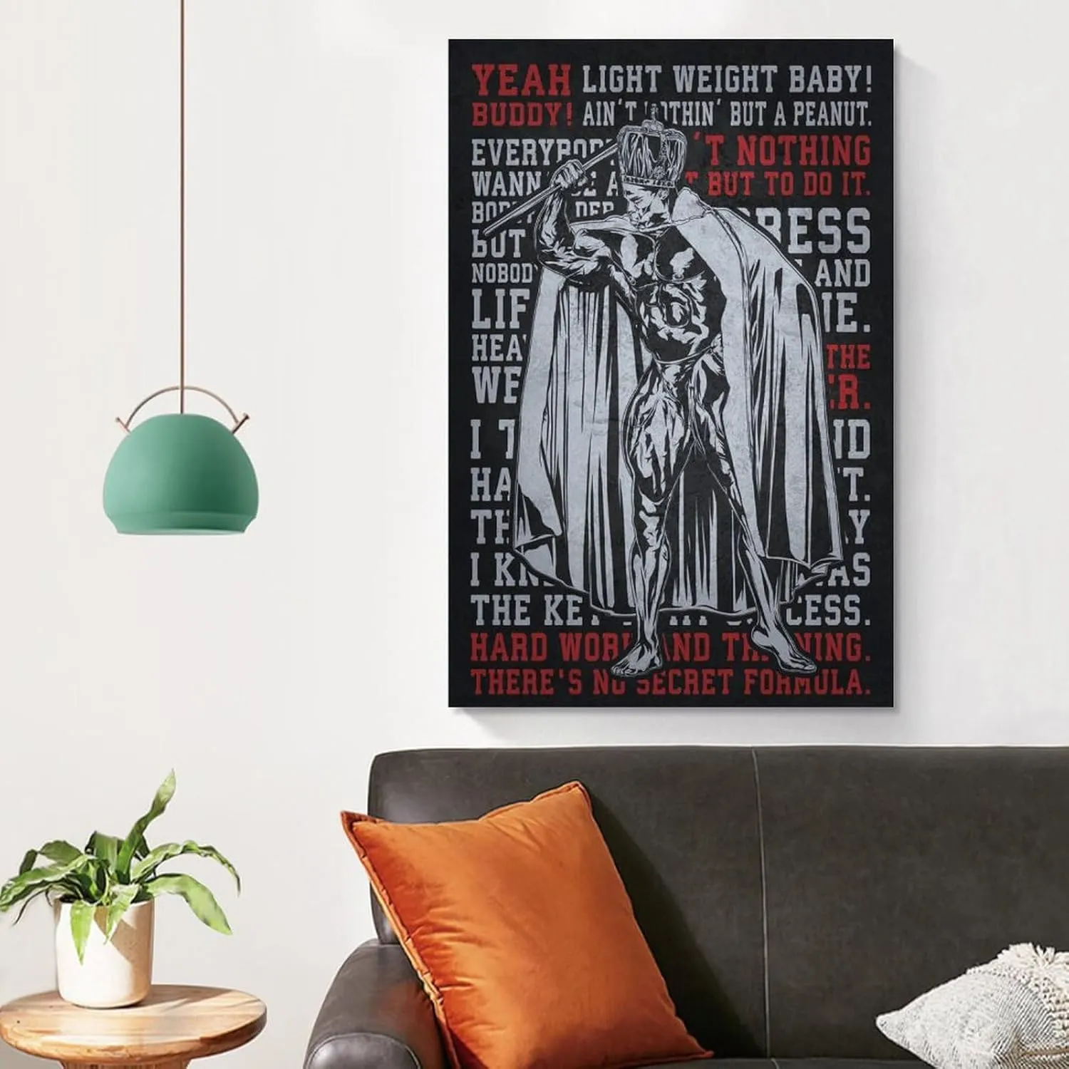 Ronnie Mr. Olympia Motivational Bodybuilding Men Girl Fitness Workout Quotes Motivational Inspirational Muscle Gym Posters - Wall Art Print For Home Office Unframe 16x24inch(40x60cm)