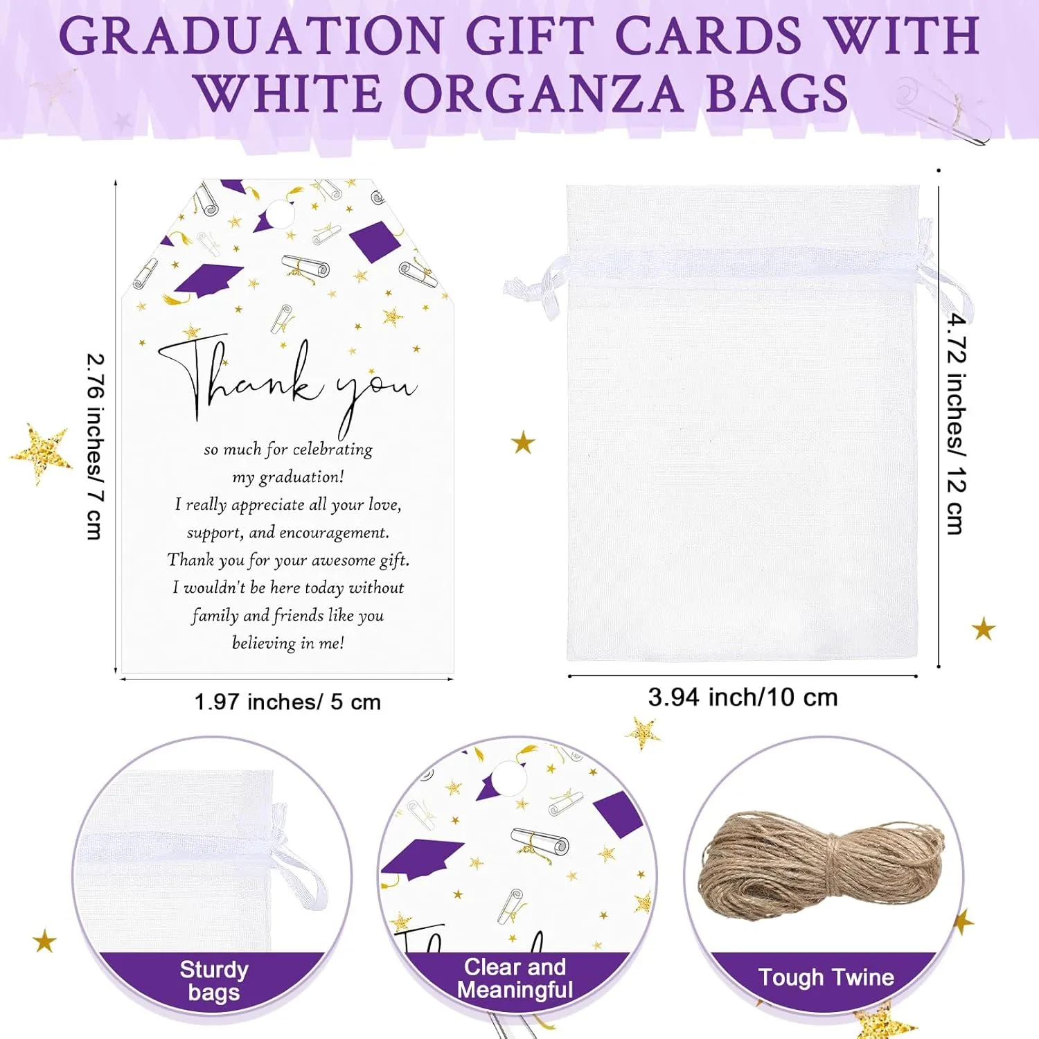 Roshtia 25 Set Graduation Gifts Party Favors Class of 2025 the Best Is Yet to Come Acrylic Shot Glasses with Thank You Cards and Organza Bags for High School College Grad Guests Return Gifts(Purple)