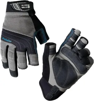 Sailing Gloves - 3-Finger Dexterity with Better Grip, Neoprene and Padded Knuckles, Reinforced Pressure Points