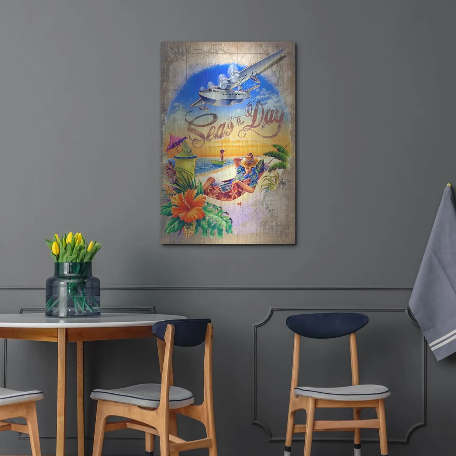 'Sea Cow Ballet' by James Mazzotta Metal Wall Art, 24" x 36"
