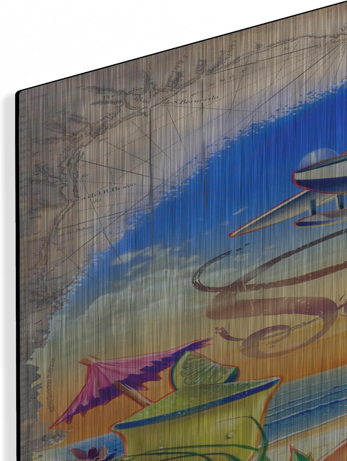 'Sea Cow Ballet' by James Mazzotta Metal Wall Art, 24" x 36"