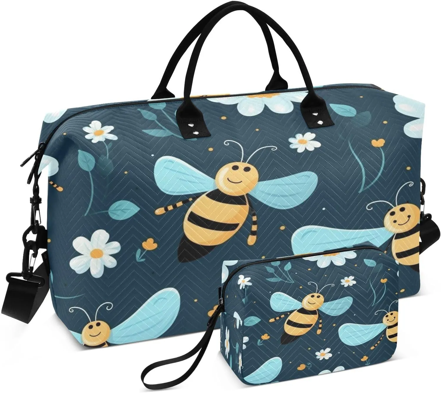 senya Travel Duffle Bag Weekender Bags Overnight Bag with Toiletry Bag Gym Duffel Bag Blue Wing Bee for Travel Business Trips Sport