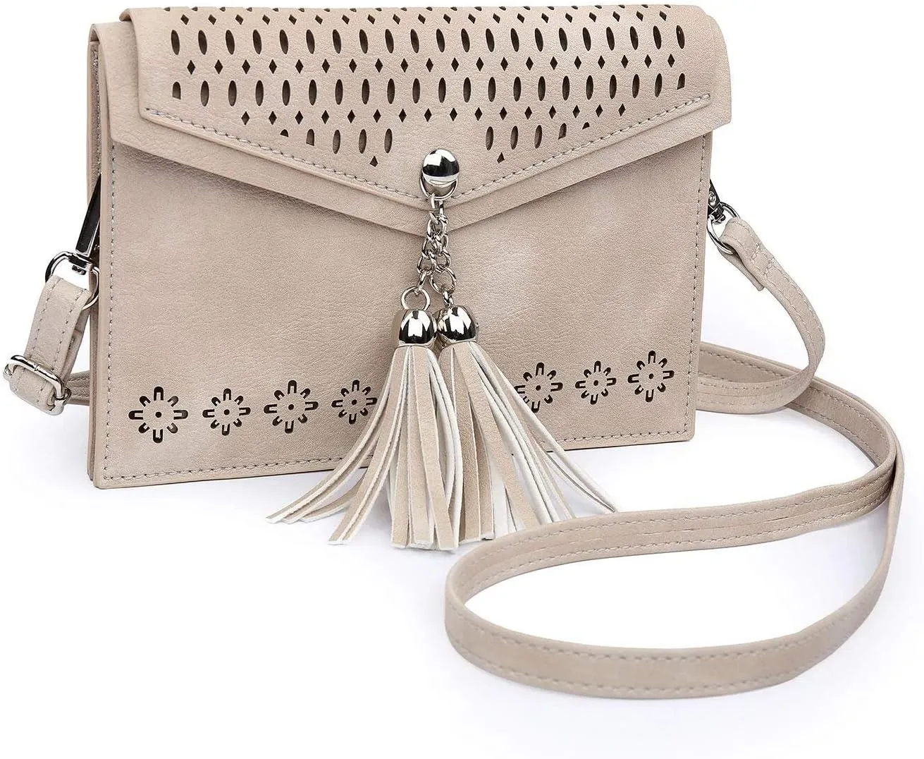 seOSTO Womens Small Crossbody Bag For Woman, Tassel Wallet Purse，Gifts For Teenage Girls