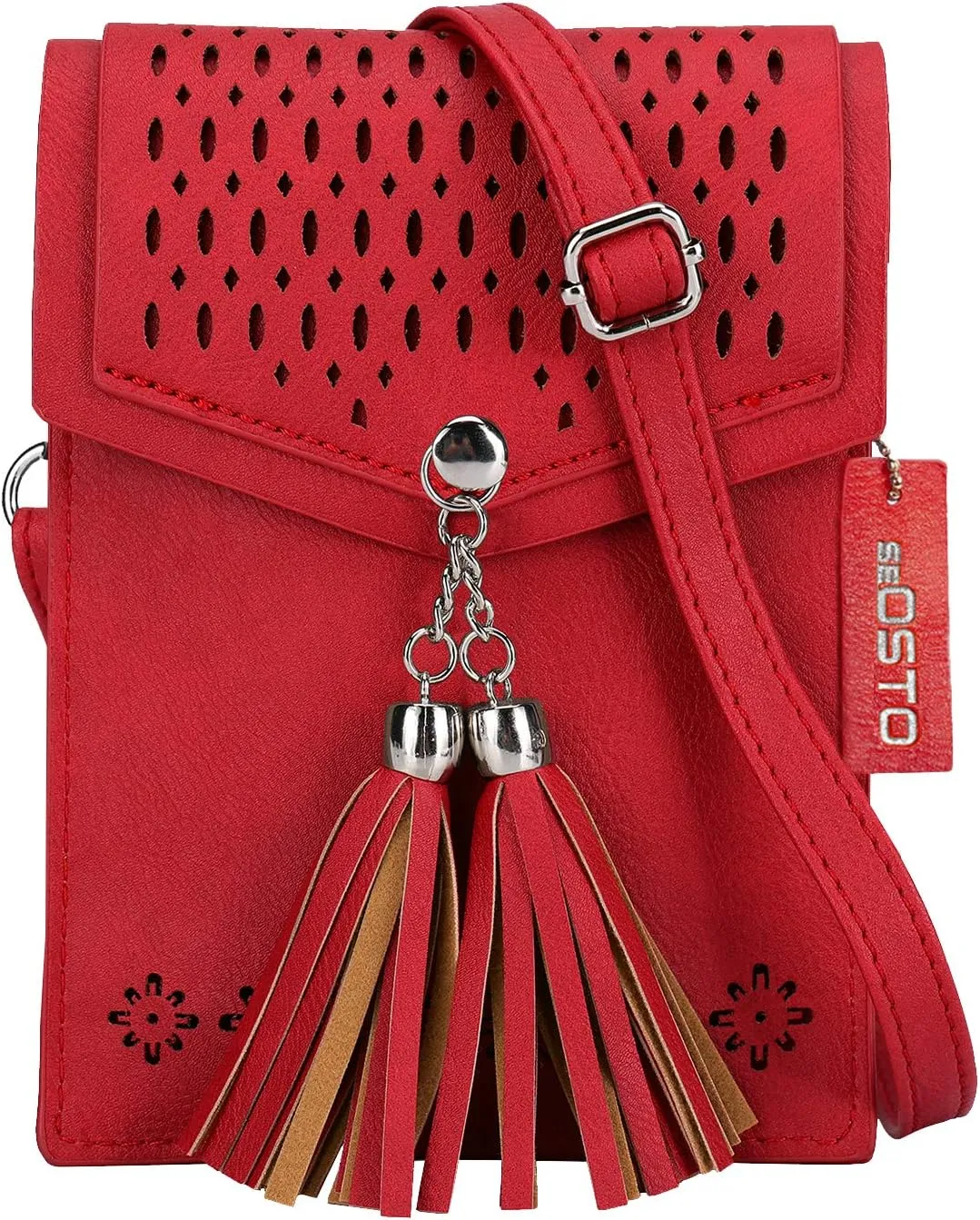 seOSTO Womens Small Crossbody Bag For Woman, Tassel Wallet Purse，Gifts For Teenage Girls