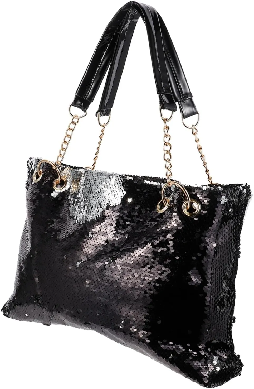 Sequin Purse Womens Tote Bags Black Tote Bags Crossbody Purses for Women Large Tote Bags for Women