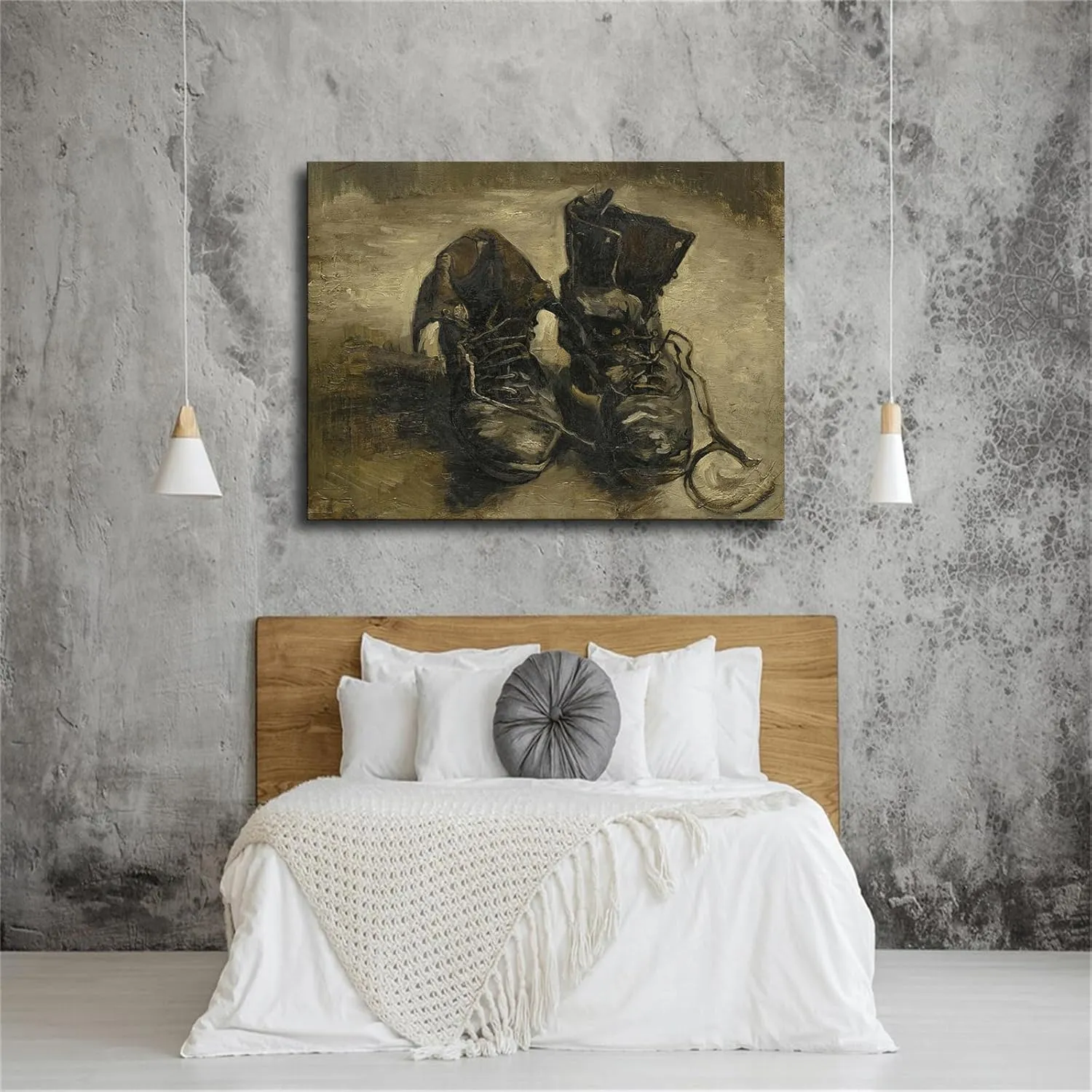 Shoes Decor By Vincent Van Gogh Wall Art Poster Bedroom Prints Home Decor Hanging Picture Canvas Painting Posters (20×27inch_Unframed)