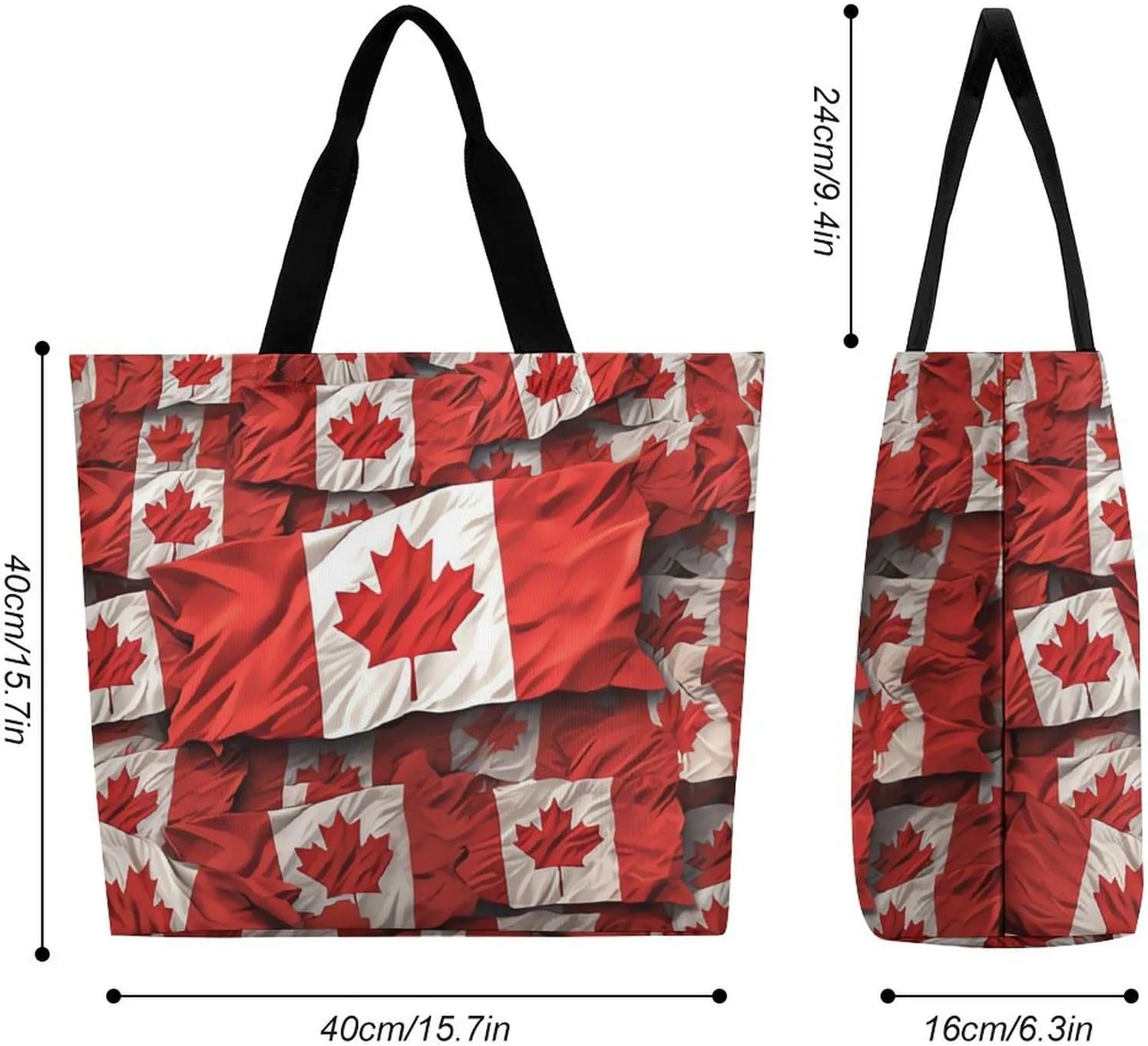 Shopping Bag for Women, Various Fruits Tote Bag, Large Capacity Shoulder Bags for Groceries Travel
