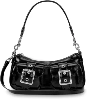 Shoulder Bags for Women Small Purse Y2k Handbag Double Pockets Cross Body Bag Faux Leather Shoulder Purses Tote