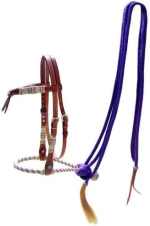 Showman ® Medium Oil Futurity Knot Bosal Headstall