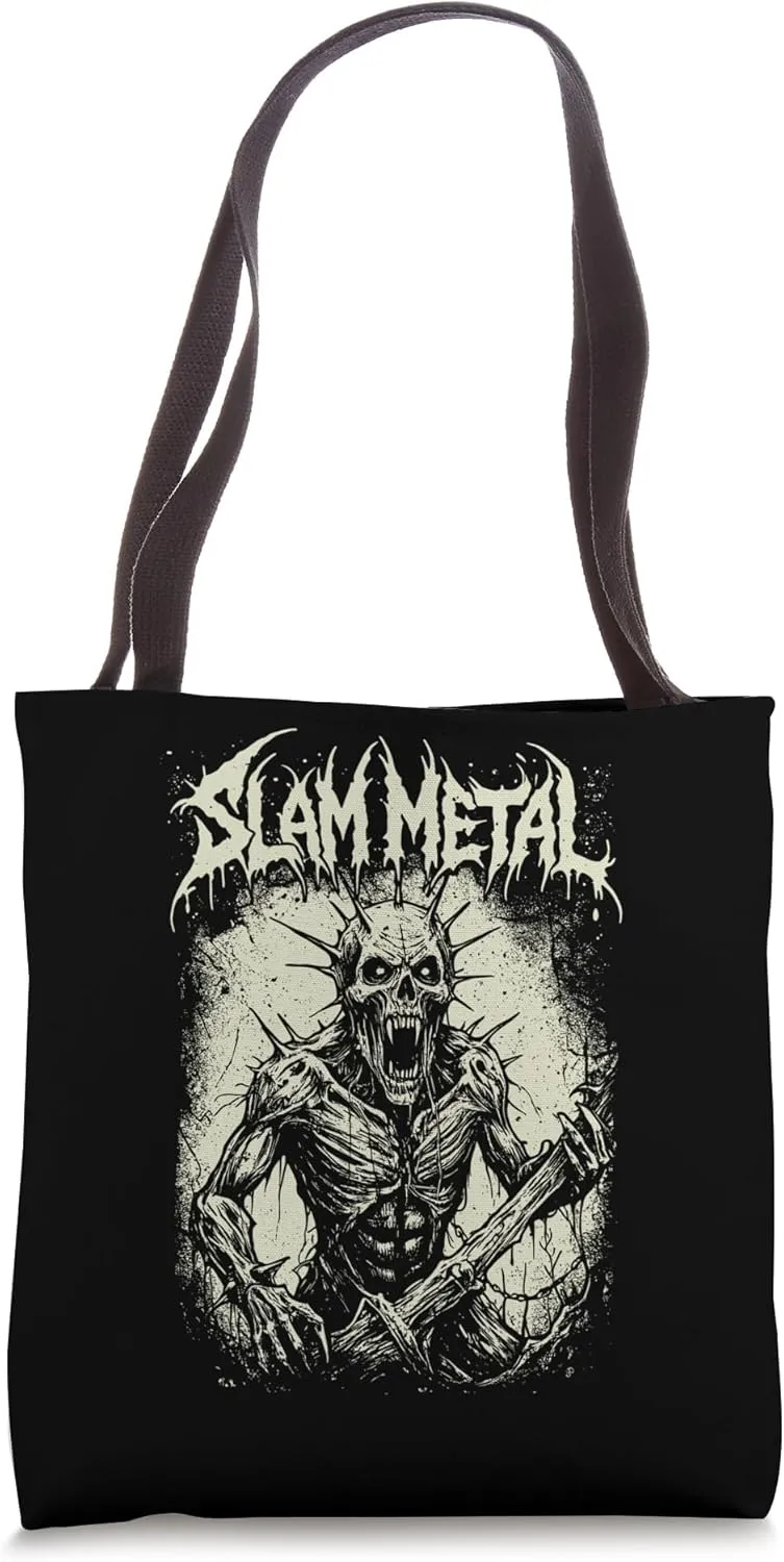 Slam Metal Death Metal Music Tote Bag
