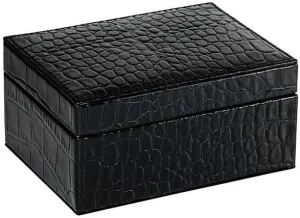Small Box Croco-Leather Black by Graphic Image