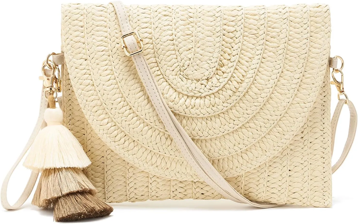 Small Straw Purse for Women Summer Clutch Purses Beach Woven Envelope Bag Raffia Shoulder,Straw Crossbody Bag boho