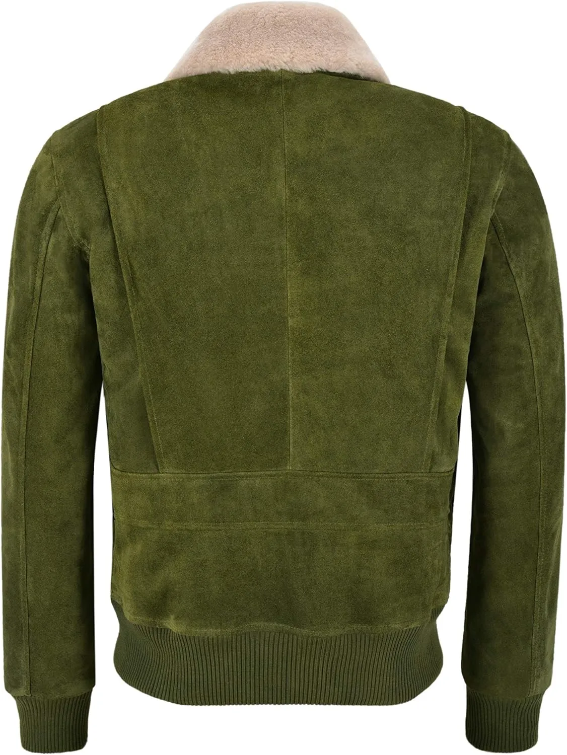 Smart Range TOPP GUN Men’s Suede Leather Classic Collar PILOT Harrington Bomber Style Jacket