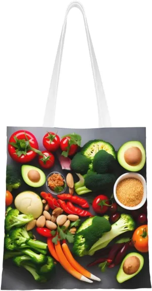 Soccer Ball On Grassy Canvas Aesthetic Tote Bag Unisex Beach Bag Shopping Bags Shoulder Bag Reusable Grocery Bags
