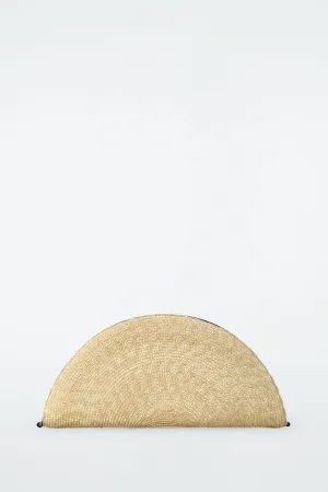 Soleil clutch bag - straw
