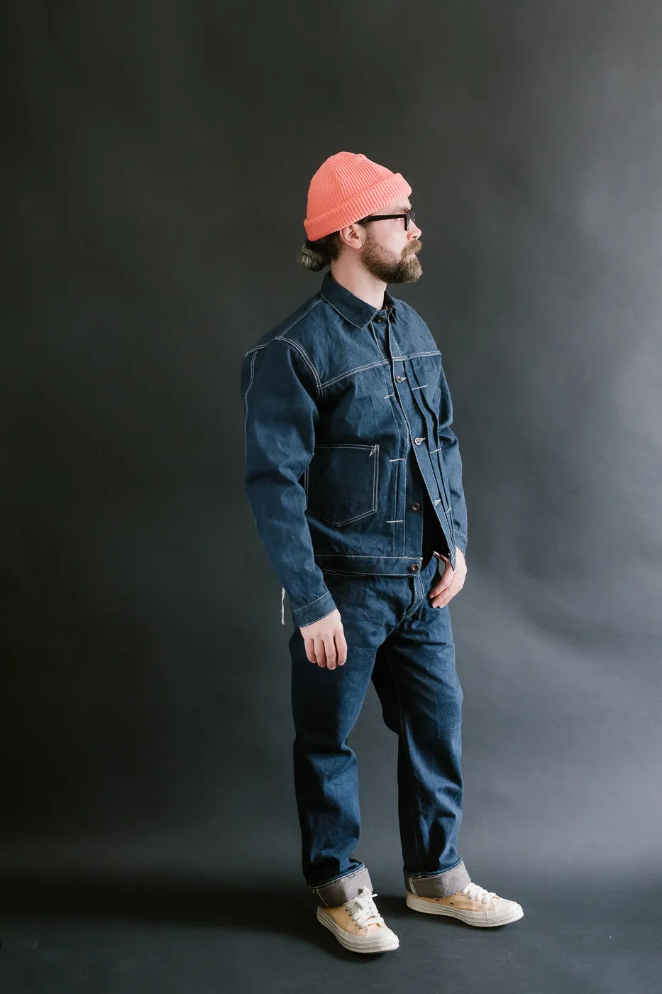 SP-115S - 15oz Foxfibre® "Earth Denim" 45th Anniversary Selvedge Jeans - Regular Straight