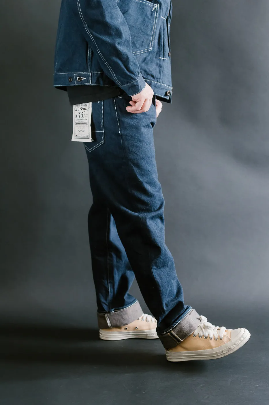 SP-115S - 15oz Foxfibre® "Earth Denim" 45th Anniversary Selvedge Jeans - Regular Straight