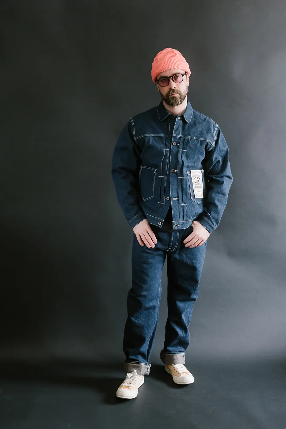 SP-115S - 15oz Foxfibre® "Earth Denim" 45th Anniversary Selvedge Jeans - Regular Straight