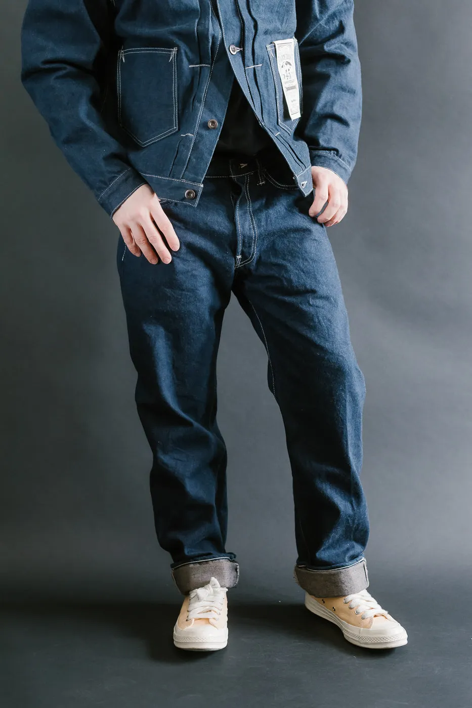 SP-115S - 15oz Foxfibre® "Earth Denim" 45th Anniversary Selvedge Jeans - Regular Straight