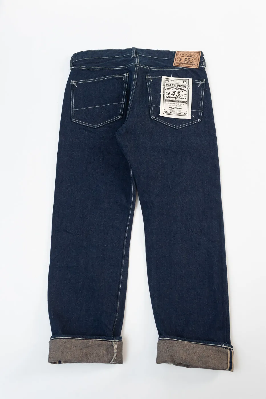 SP-115S - 15oz Foxfibre® "Earth Denim" 45th Anniversary Selvedge Jeans - Regular Straight