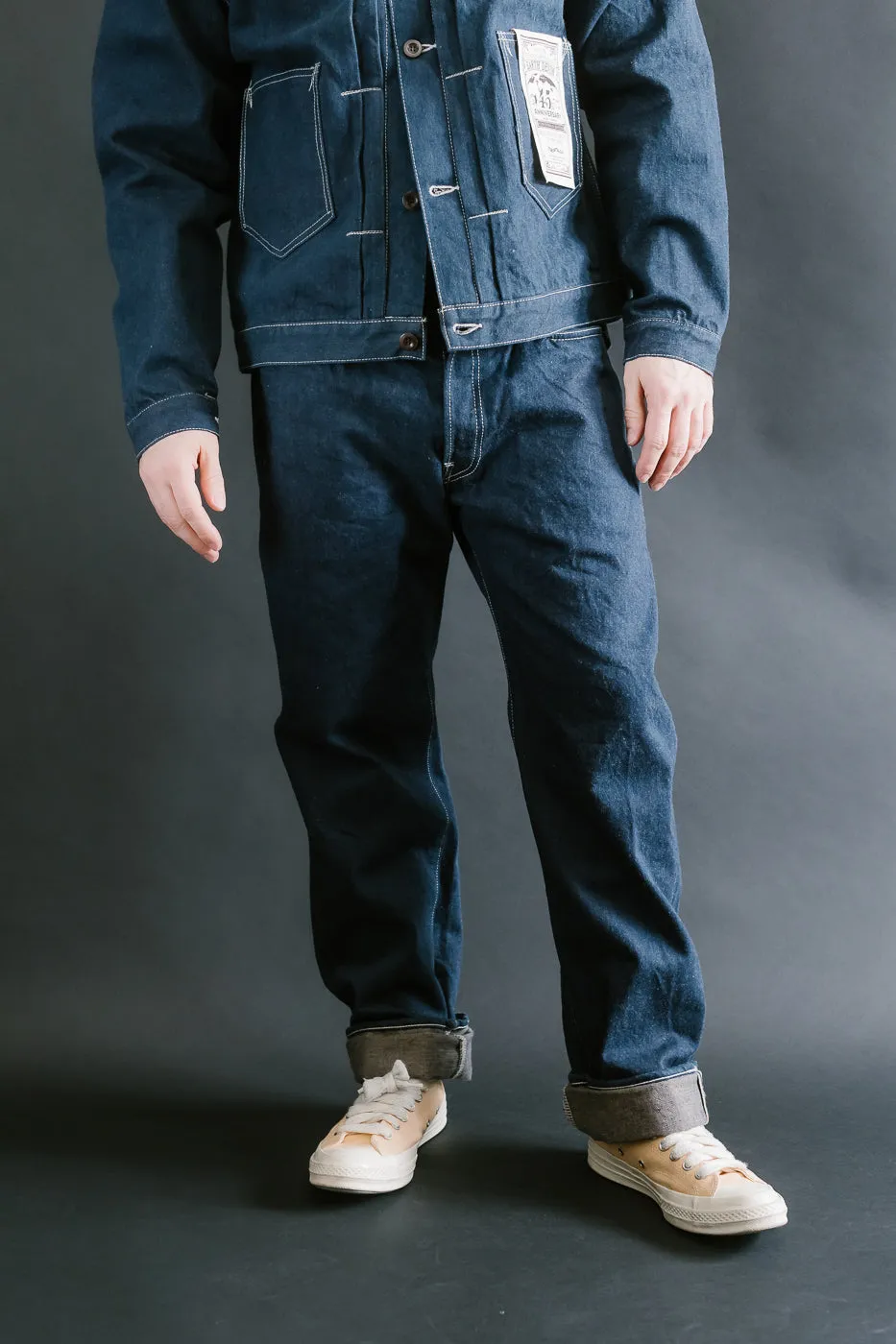 SP-115S - 15oz Foxfibre® "Earth Denim" 45th Anniversary Selvedge Jeans - Regular Straight