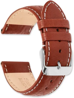 Sport Leather Watchband - Havana 17MM