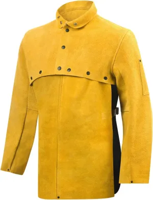 Steiner 8213-L Standard Leather Cape Sleeve with 20" Bib, Standard Bourbon Split, Large