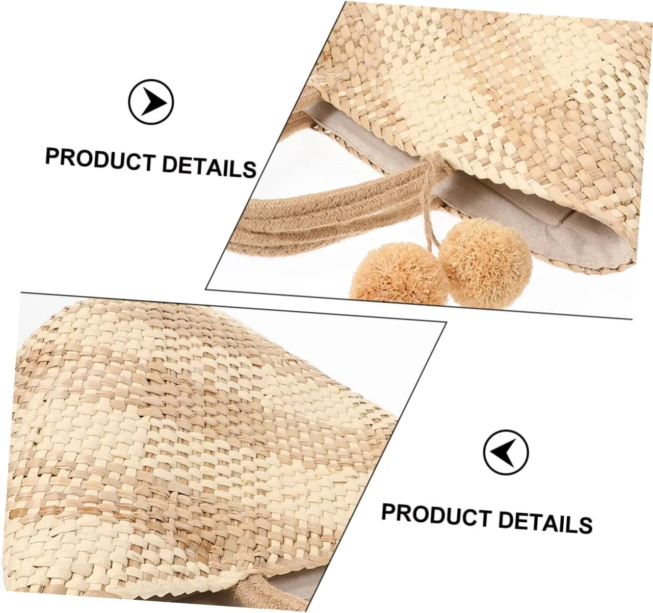Straw Bag Straw Tote Bag Large Weaving Bag Straw Grocery Bag Handmade Tote Bag Womens Tote Handbags
