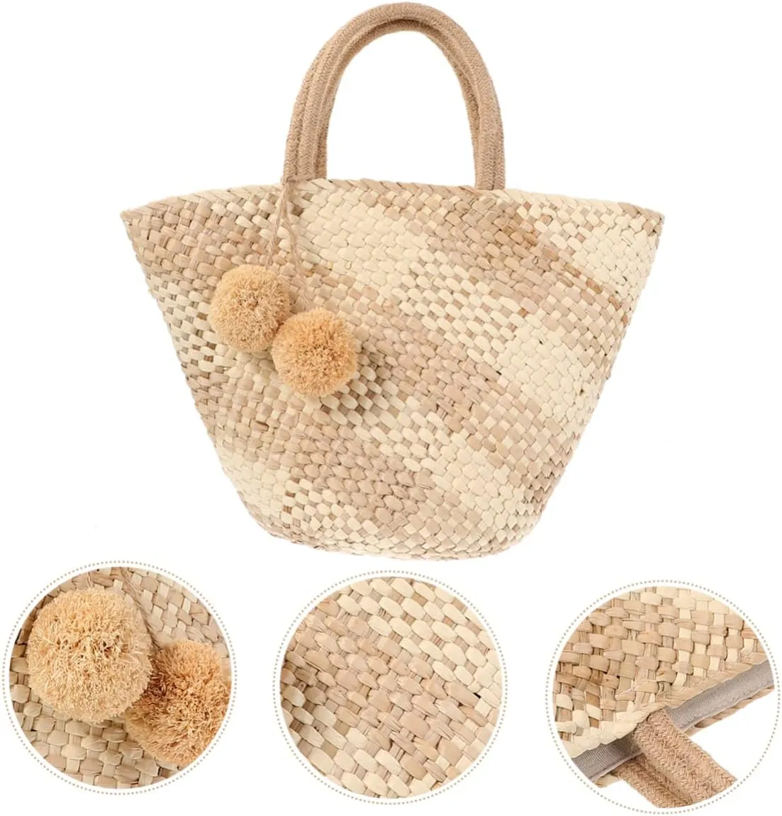 Straw Bag Straw Tote Bag Large Weaving Bag Straw Grocery Bag Handmade Tote Bag Womens Tote Handbags