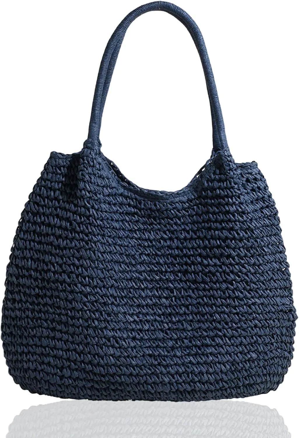 Straw Beach Bag Large Capacity Retro Straw Handbag Hasp Closure Weaving Handbag Ladies Summer Beach Tote Bags