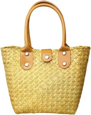 Straw Crossbody Bags for Women Versatile Trendy Beach Purse Resort Bag Fresh Style Straw Handbag Satchel Woven Shoulder Purse