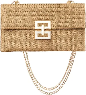 Straw Handbags for Women Straw Clutch Summer Bag Beach Bag Casual Straw Purses 2024
