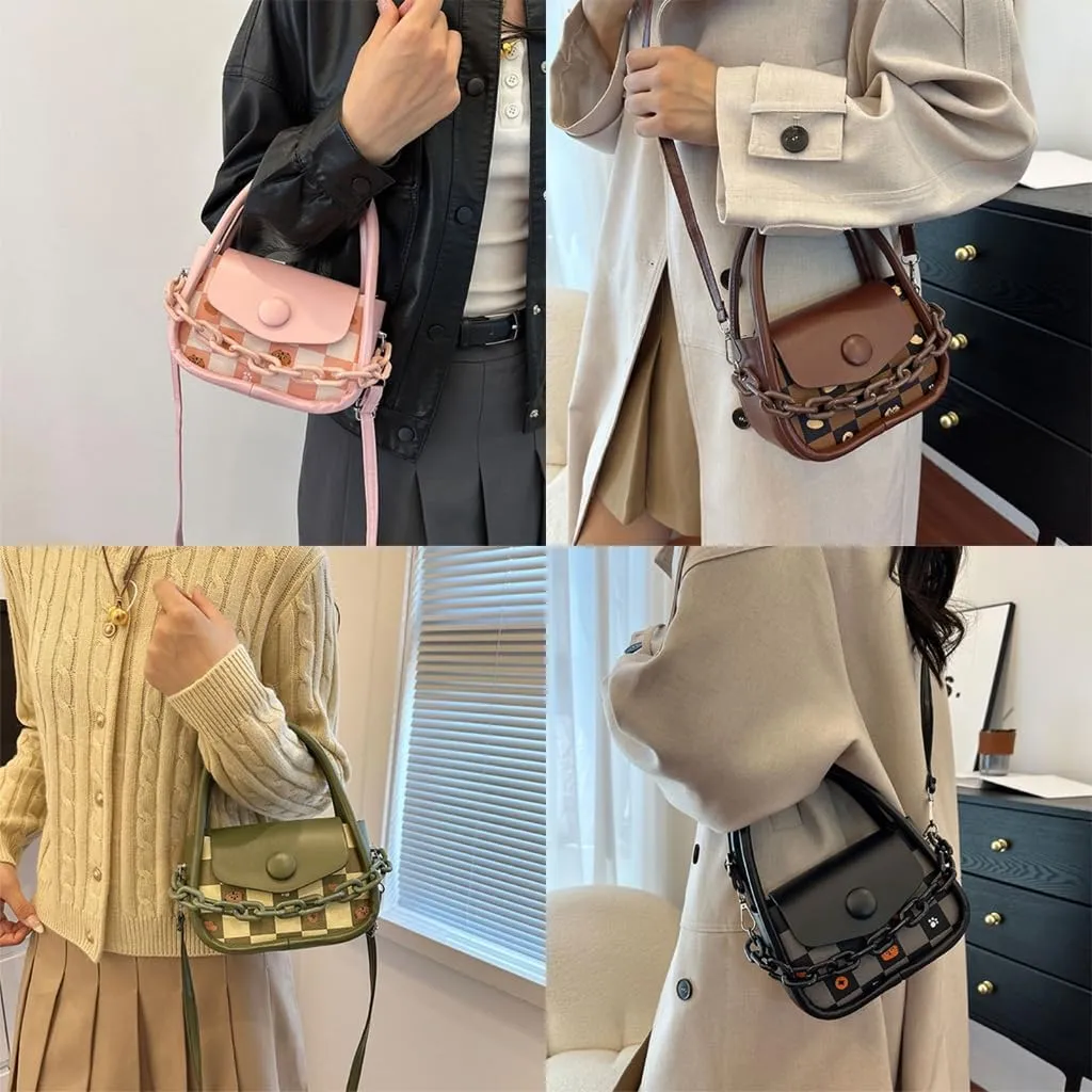 Stylish Handbag With Chain Strap Shoulder Purse Casual Crossbody Bag For Fashion Individuals And Various Occasion