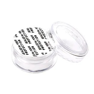 SumDirect 5 Gram Cosmetic Containers - 100Pcs Sample Jars with Lids, Small Plastic Makeup Sample Containers with 10 Pcs Organza Bags and a Scoop