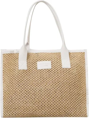 Summer Beach Bag Woven Tote Bags Shoulder Bag Beach Straw Purse Beach Bags For Women Vacation
