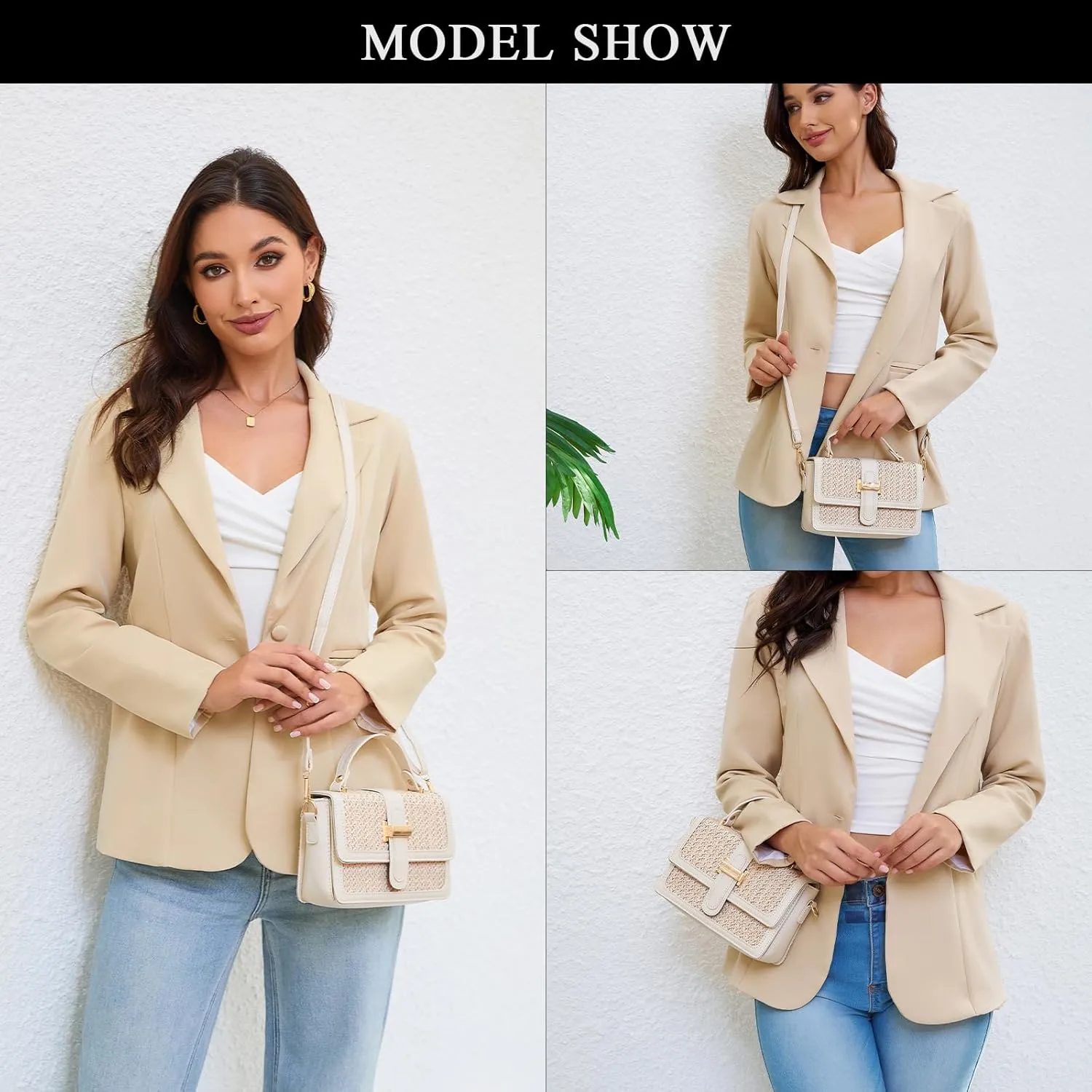 Summer Straw Crossbody Bags for Women Trendy Woven Beach Bag Straw Clutch Purse Vacation Handbags