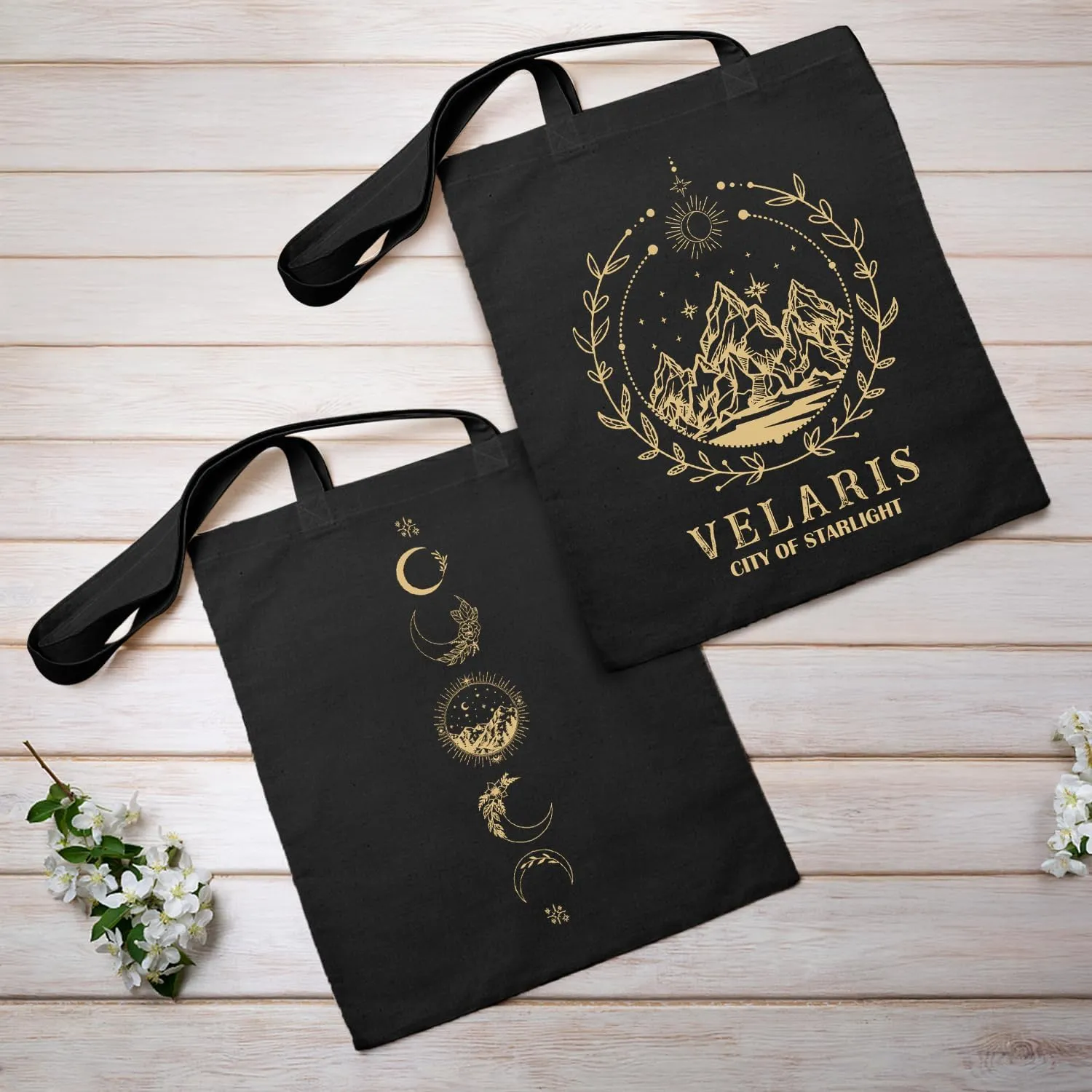 SUNFYCN Canvas Tote Bag Dragon Ridder Inspired Gift, Fourth Wing Merch Pattern Reusable Grocery Bag Shopping Shoulder Bags
