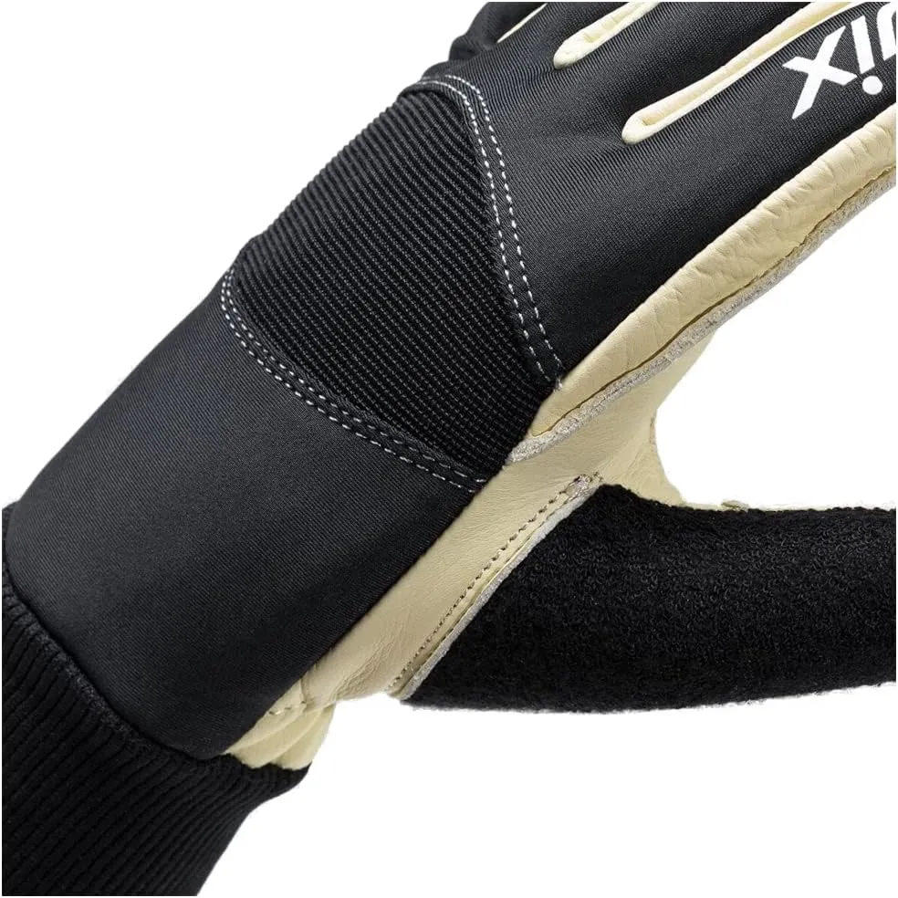 Swix Men's Solo Training Durable Warm Insulated Breathable Flexible Winter Sports Ski Gloves with Leather Palm & Terry Wipe Thumb