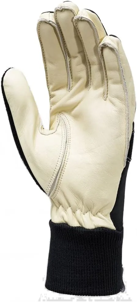 Swix Men's Solo Training Durable Warm Insulated Breathable Flexible Winter Sports Ski Gloves with Leather Palm & Terry Wipe Thumb