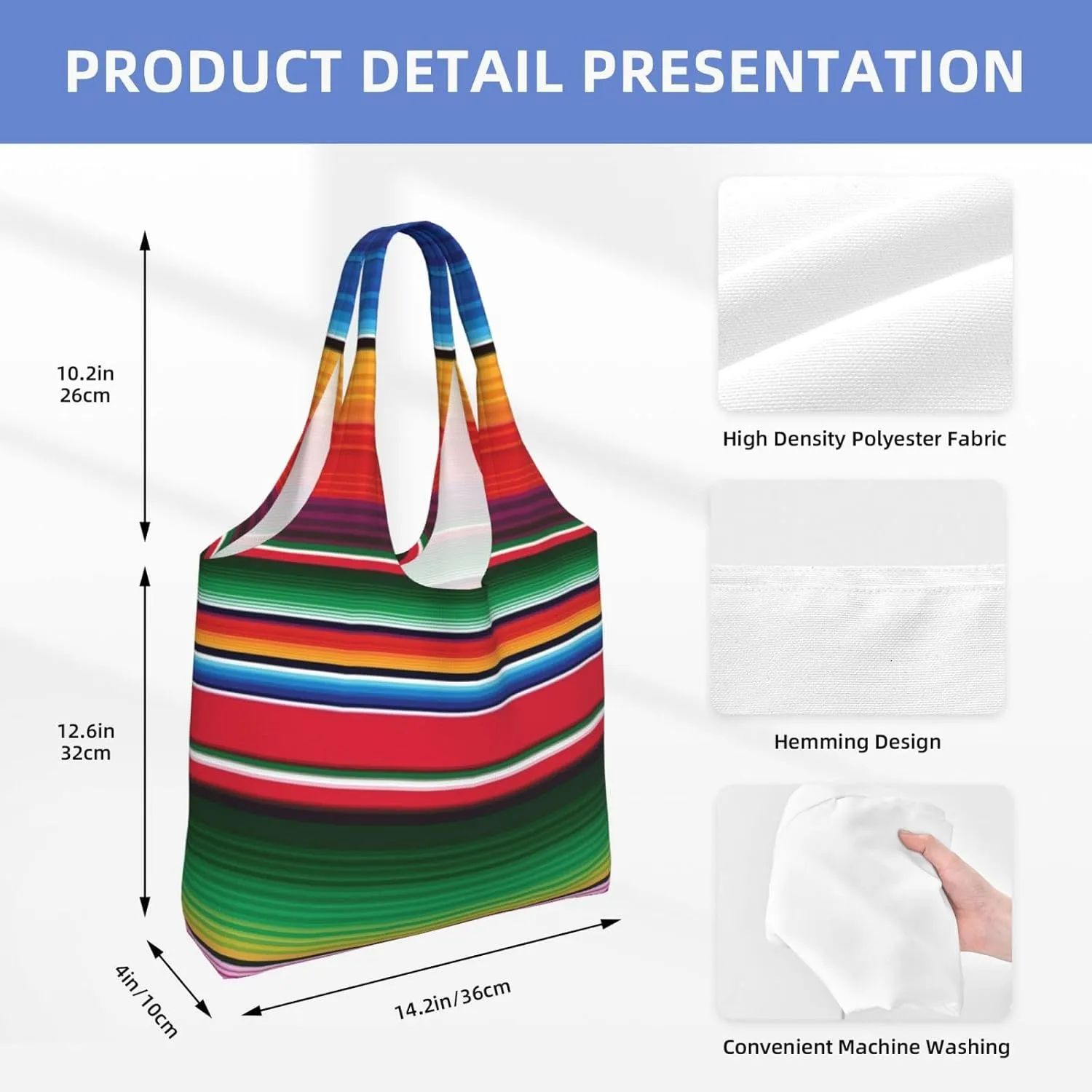 Tiger Stripes Canvas Tote Bags Reusable Shopping Bag Handbag for Shopper Beach Gifts