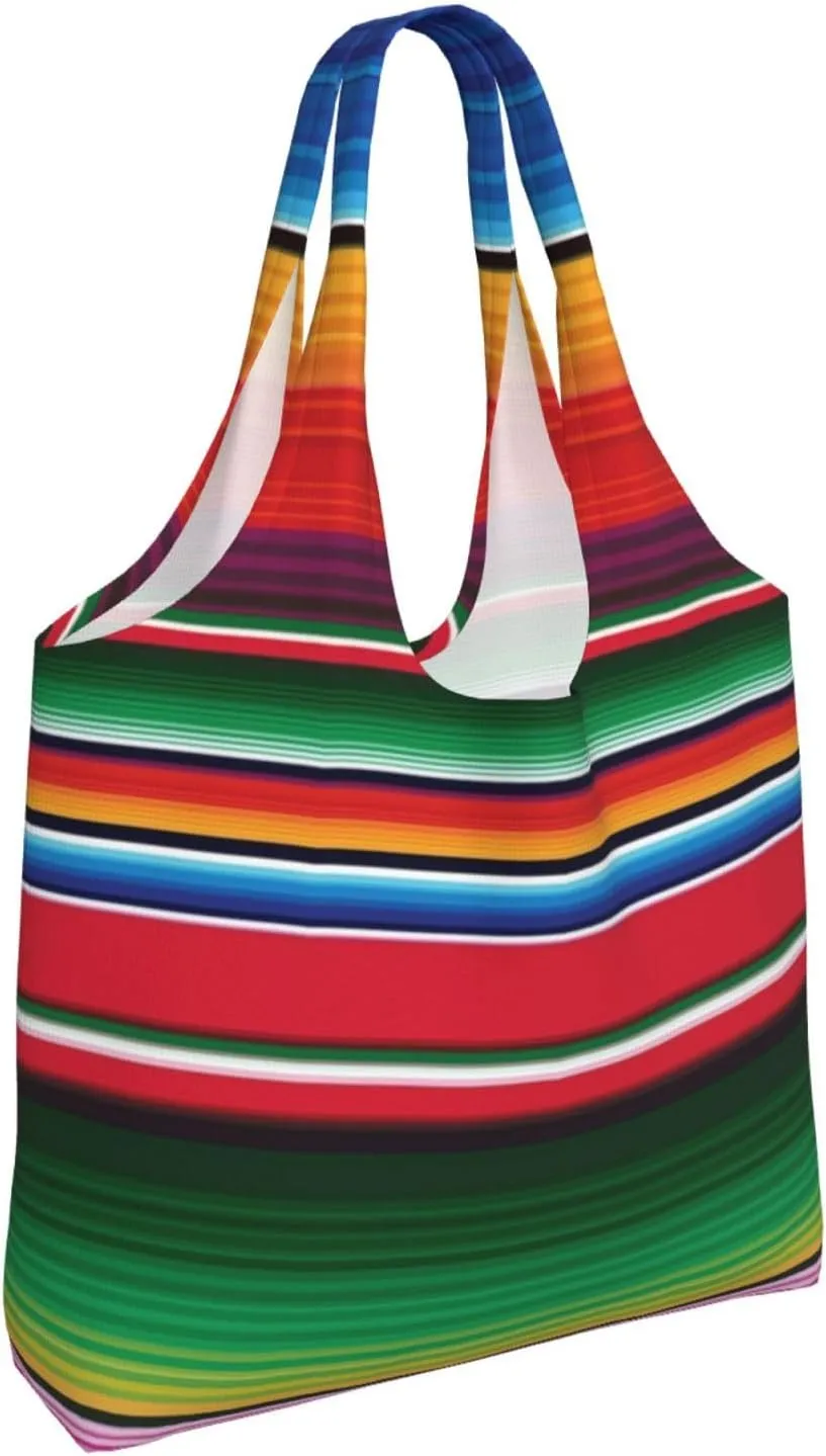 Tiger Stripes Canvas Tote Bags Reusable Shopping Bag Handbag for Shopper Beach Gifts