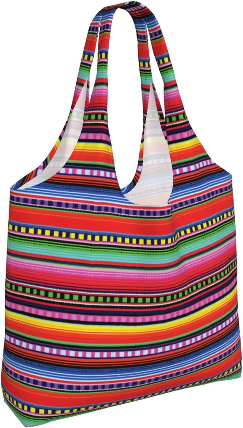 Tiger Stripes Canvas Tote Bags Reusable Shopping Bag Handbag for Shopper Beach Gifts