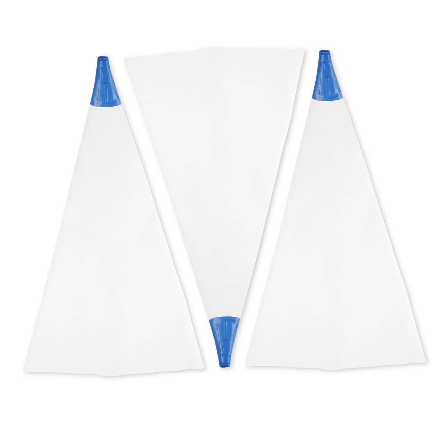 Tile Grout Masonry Mortar Bag 3 Pack, 12 x 24 Inch Heavy Duty Tear Resistant Puncture Cement Sealer Bags, Blue Tip Grouting Tools for Tile Installation, Masonry Work