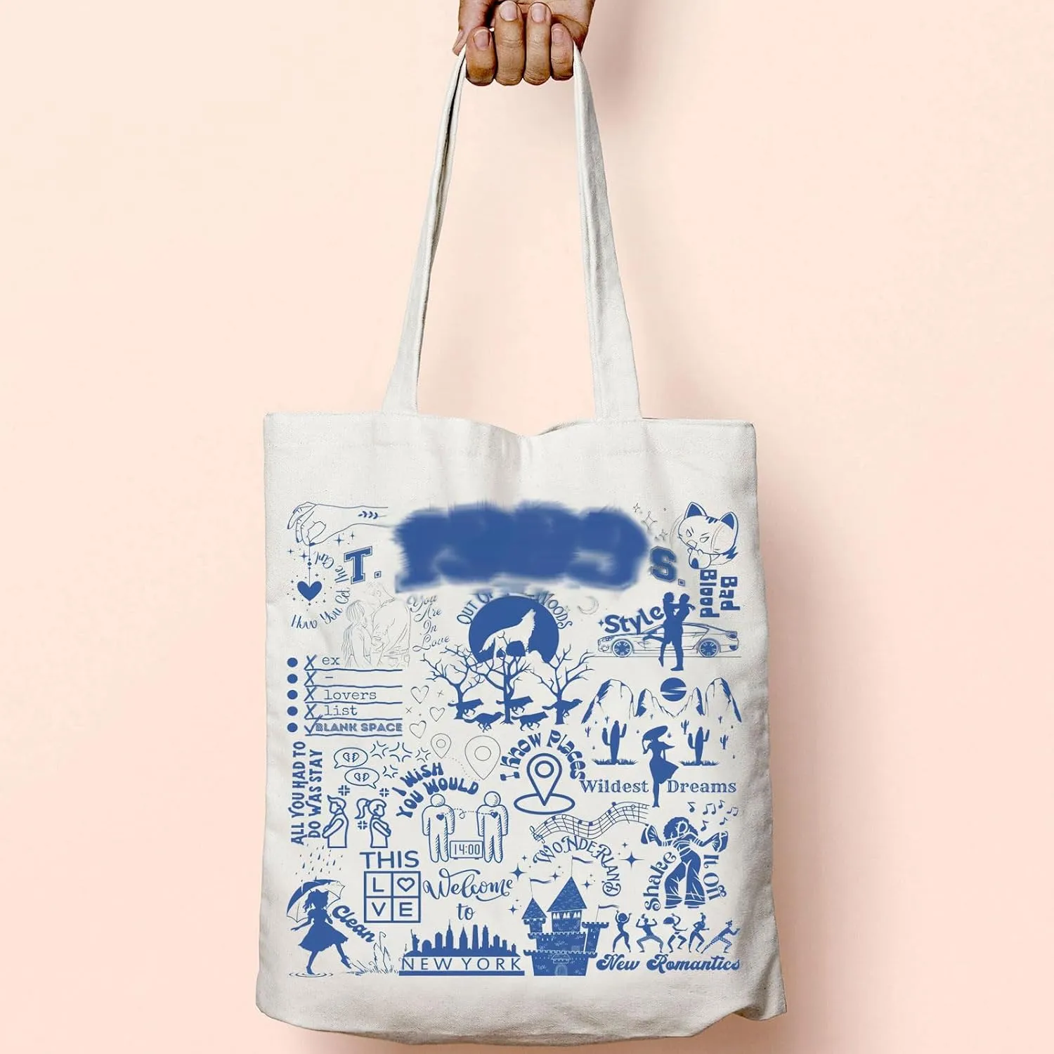 TOBGBE Singer Fan Gift Album Name Inspired Tour Concert Tote Bags Music Lover Merchandise Song Lyric Gift