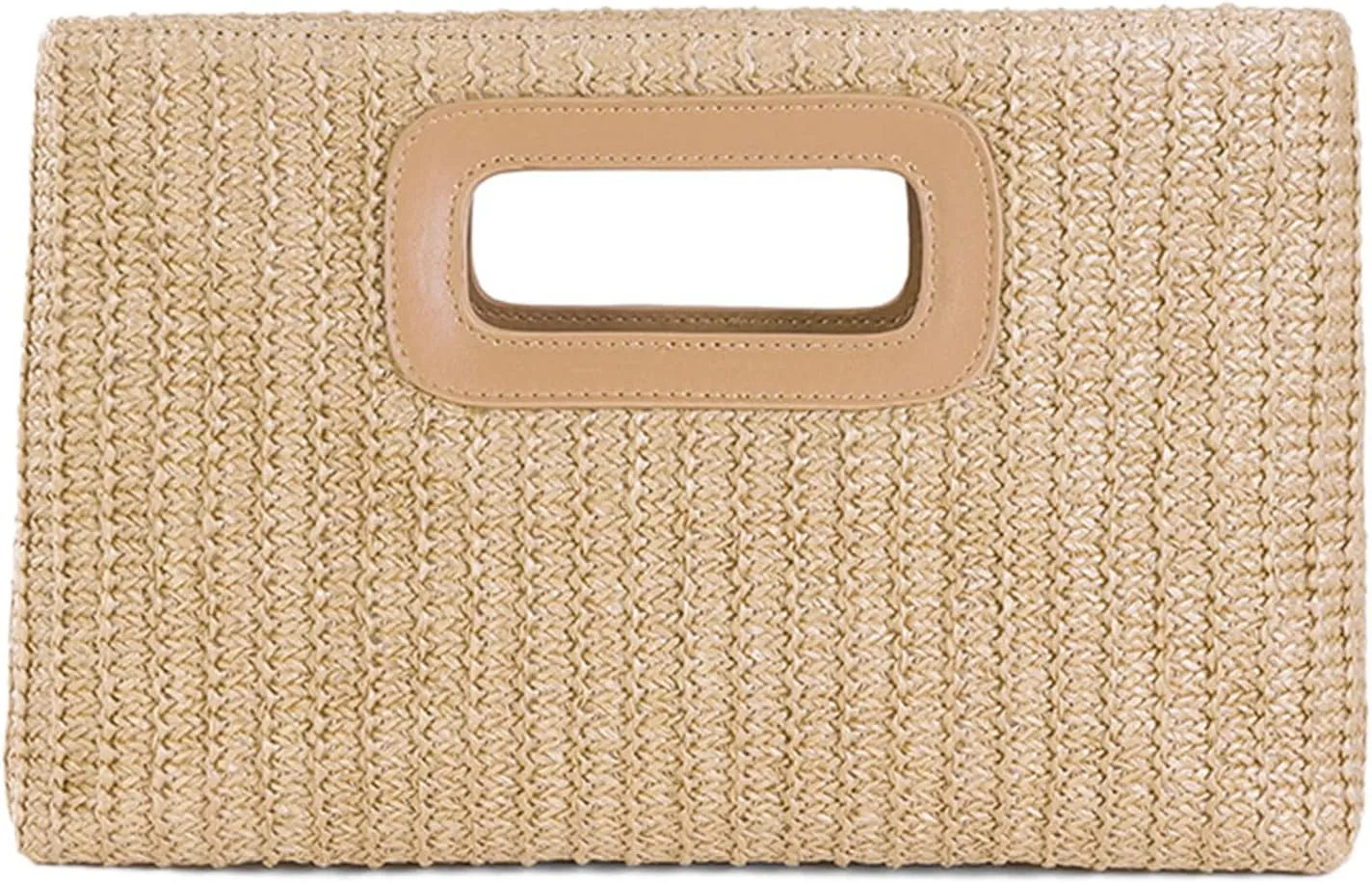 Top Handle Clutches Handbags for Women,Straw Evening Bag Purses Handbag Shoulder Crossbody Purse with Gold Chain Gifts