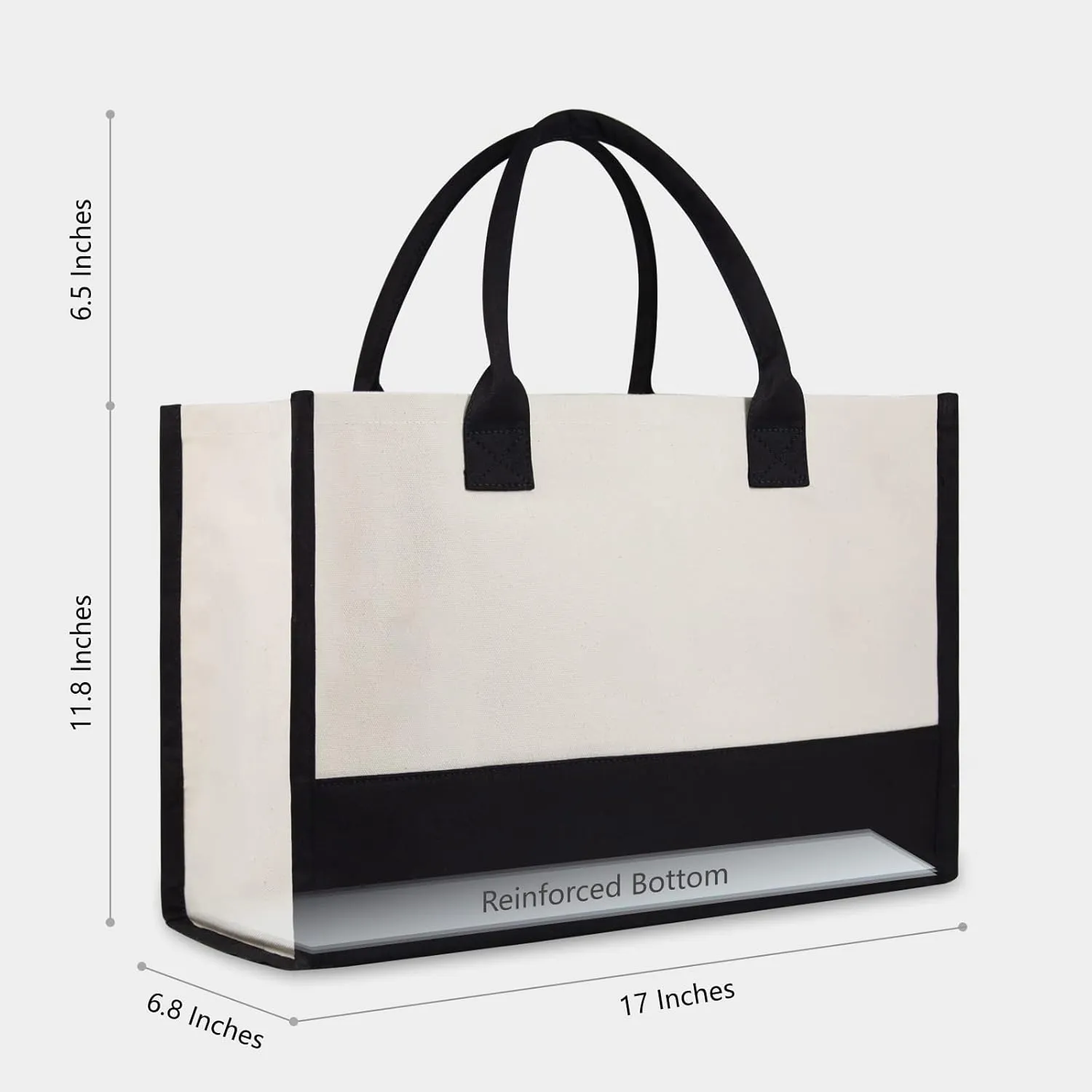 TOPDesign Embroidery Initial Canvas Tote Bag, Personalized Present Bag, Suitable for Wedding, Birthday, Beach, Holiday, is a Great Gift for Women, Mom, Teachers, Friends, Bridesmaids (Letter C)